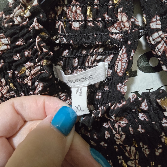 Maurices Black and Pink Floral Dress - Picture 3 of 3